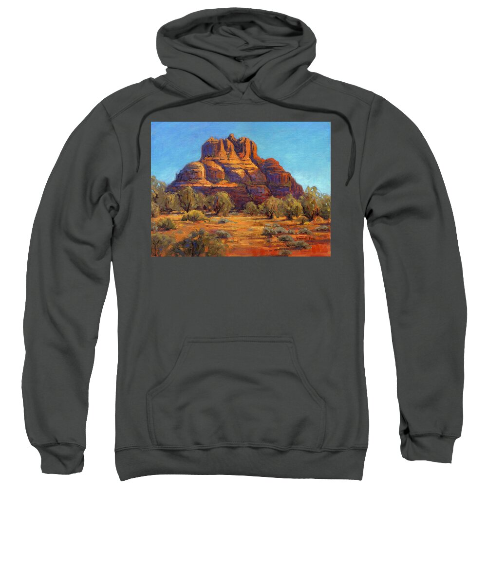 Bell Sweatshirt featuring the painting Bell Rock by Konnie Kim