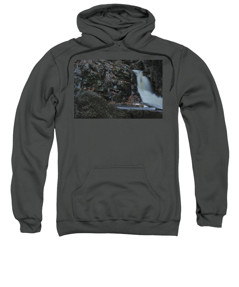 Home Sweatshirt featuring the photograph Bridal Falls by Richard Gehlbach