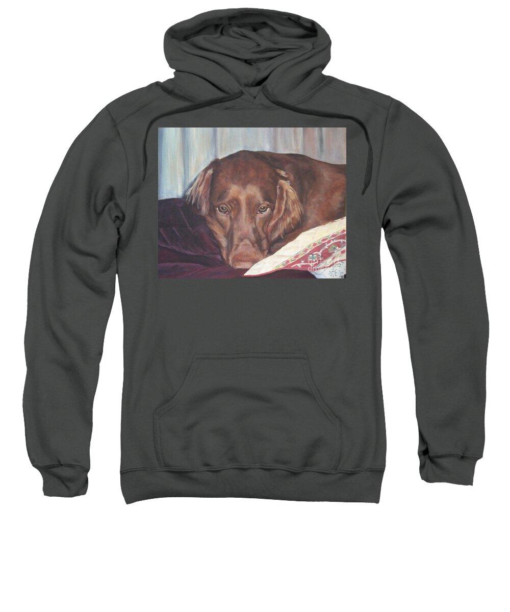 Dogs Sweatshirt featuring the painting Buddy by Elizabeth Ellis