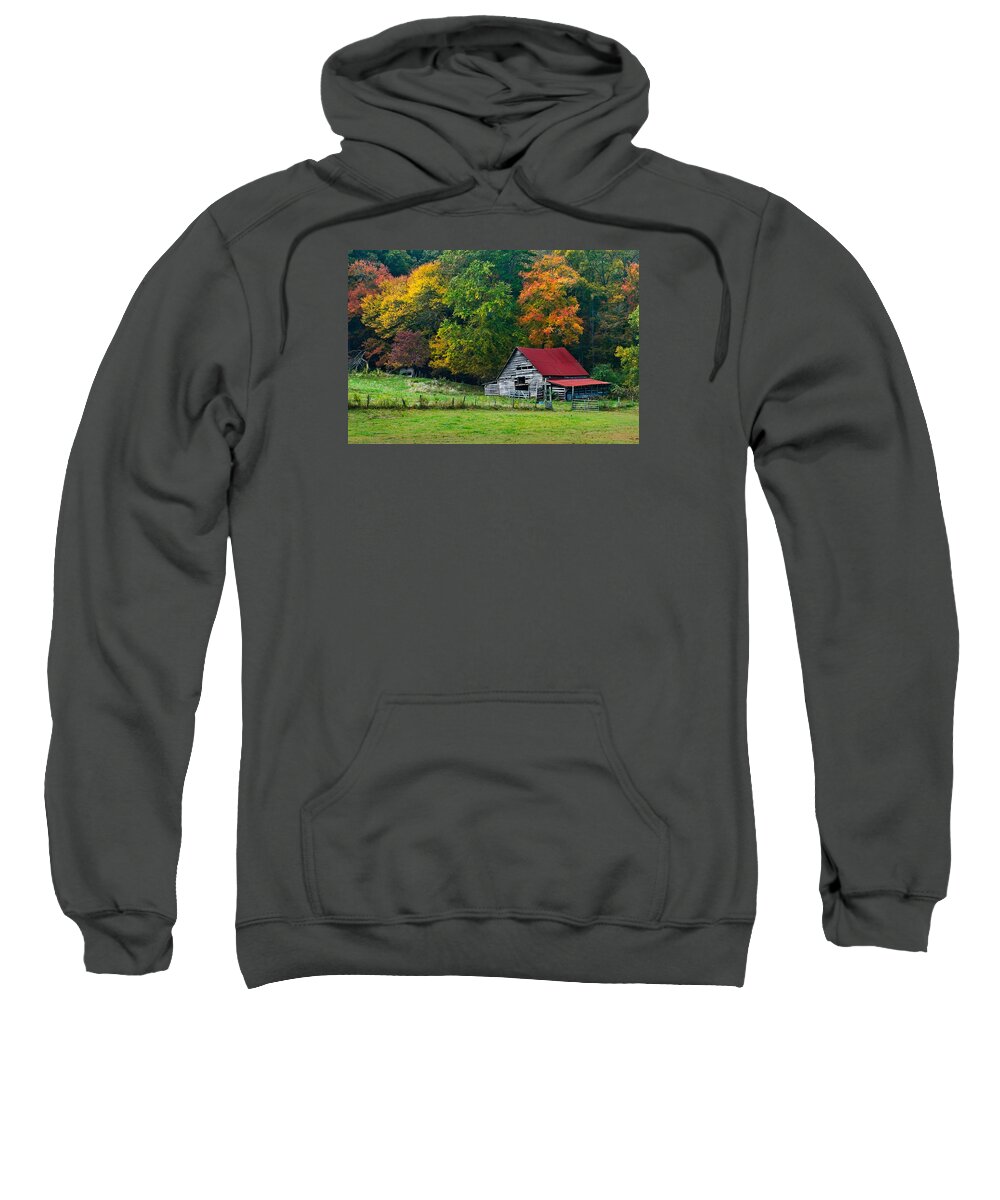 Appalachia Sweatshirt featuring the photograph Candy Mountain by Debra and Dave Vanderlaan