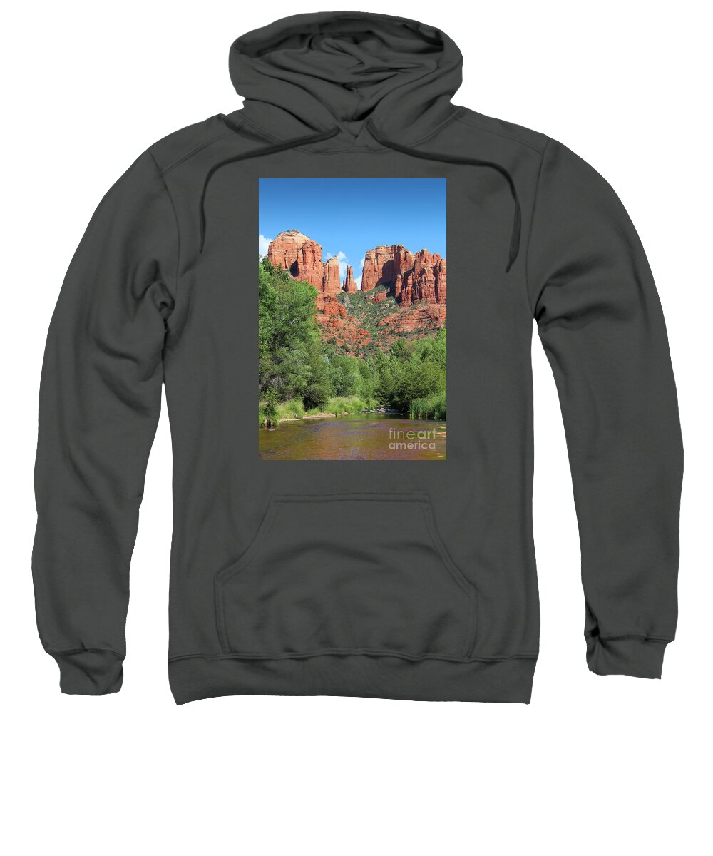 Cathedral Sweatshirt featuring the photograph Cathedral Rock Sedona by Jemmy Archer