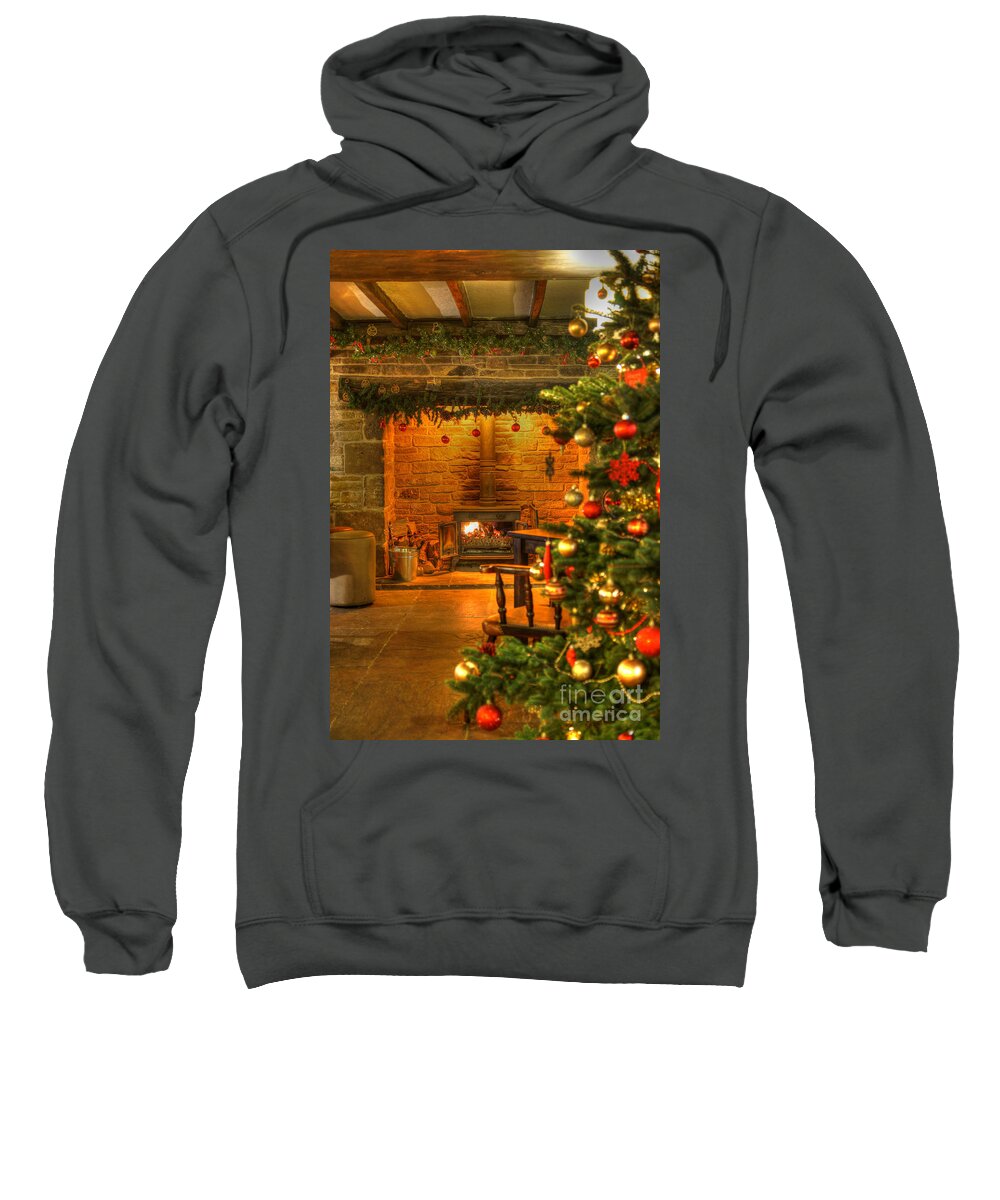 Christmas Sweatshirt featuring the photograph Christmas Glow by David Birchall