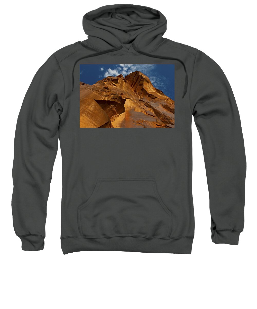 Moab Sweatshirt featuring the photograph Cliff in Moab by Greg Wells