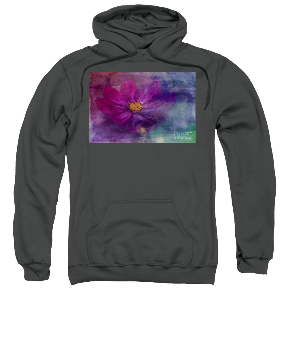Florals Sweatshirt featuring the photograph Colorful Cosmos by Arlene Carmel