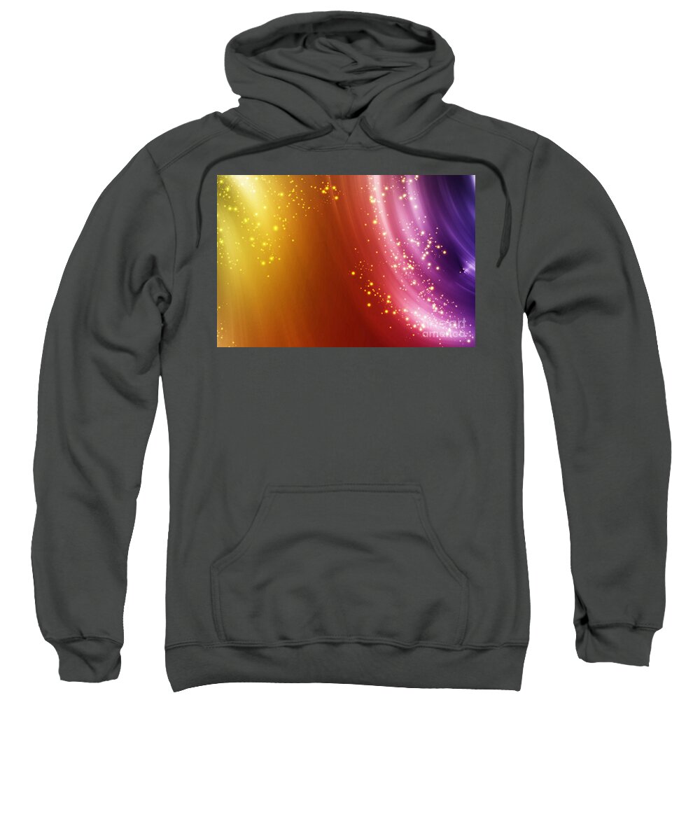  Abstract Sweatshirt featuring the digital art Colorful fog by Amanda Mohler