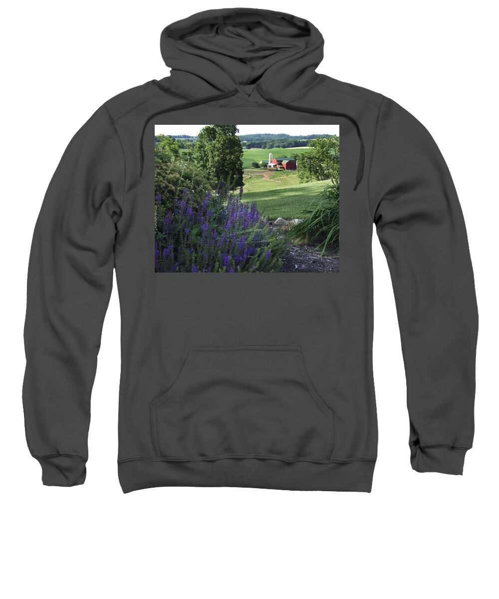 Country Sweatshirt featuring the photograph Country Valley by Steve Ondrus