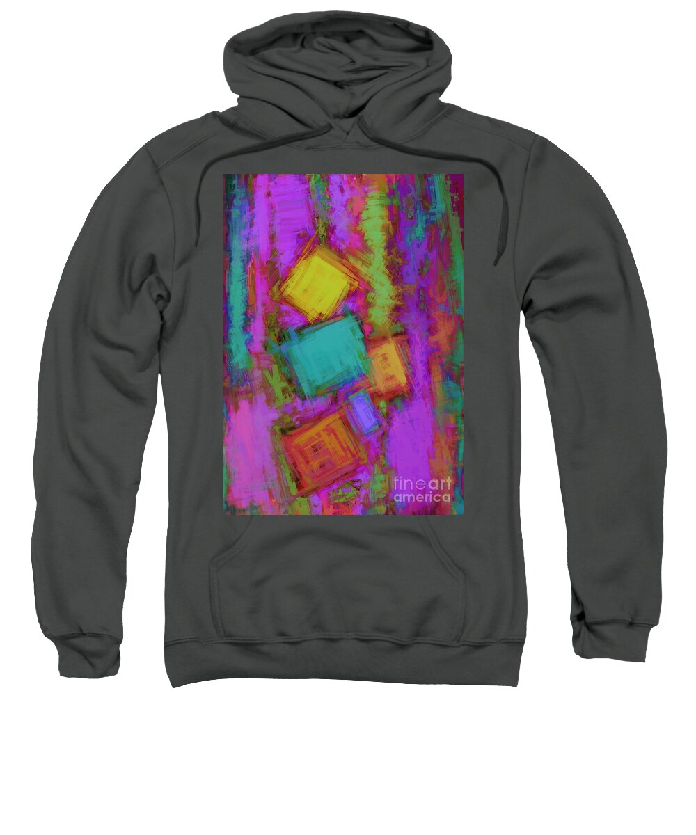 Crashover Sweatshirt featuring the digital art Crashover by Keith Mills