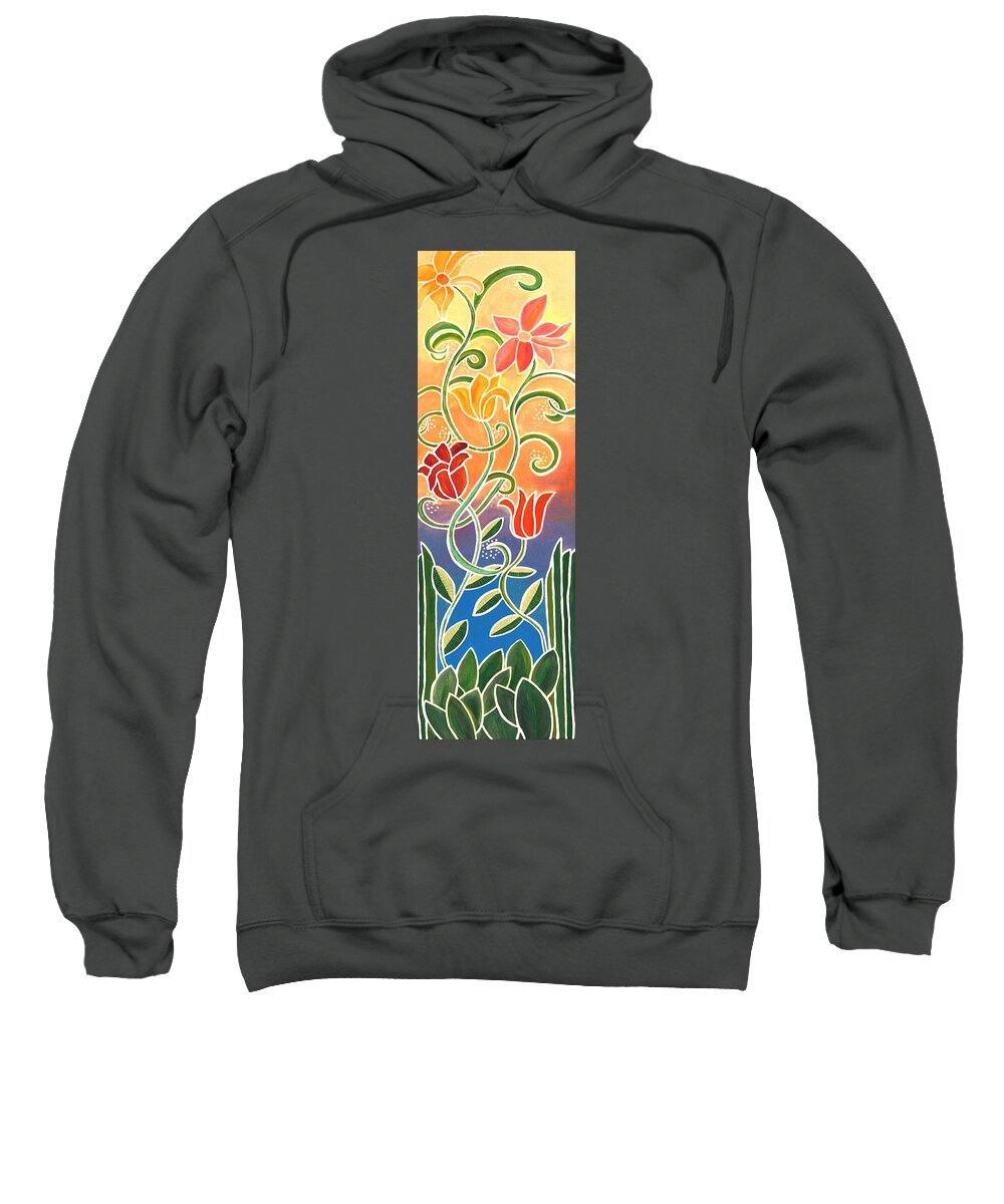 Dance Sweatshirt featuring the painting Dance with Me by Linda Bailey