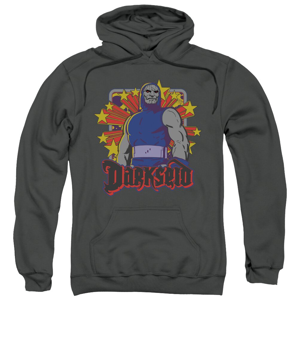 Darkseid Sweatshirt featuring the digital art Dc - Darkseid Stars by Brand A