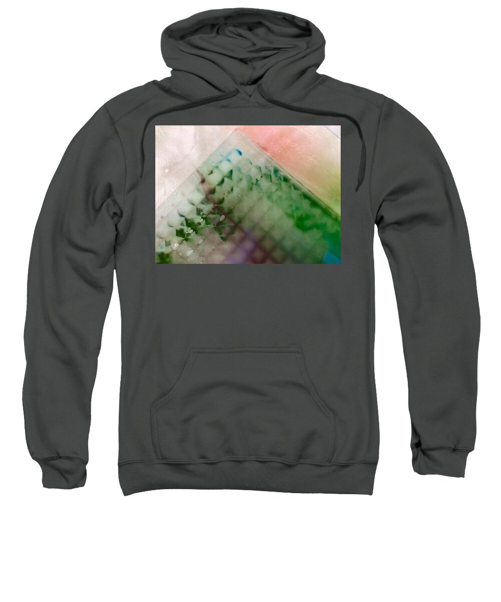 Soulart Sweatshirt featuring the mixed media DNA Upgrades 5 by Judy McNutt