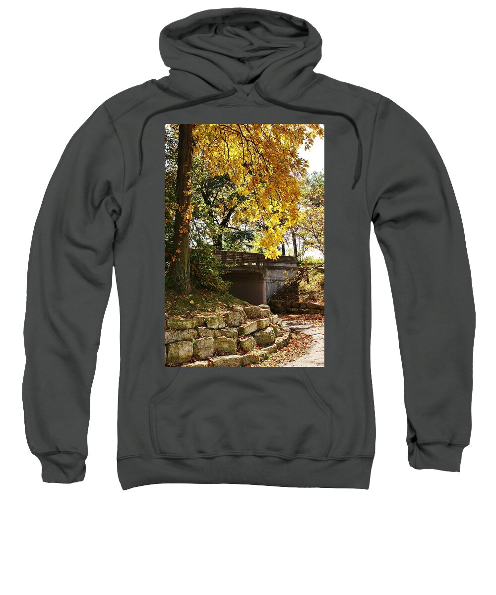 Park Sweatshirt featuring the photograph Drive Through Sinnissippi Park by Bruce Bley