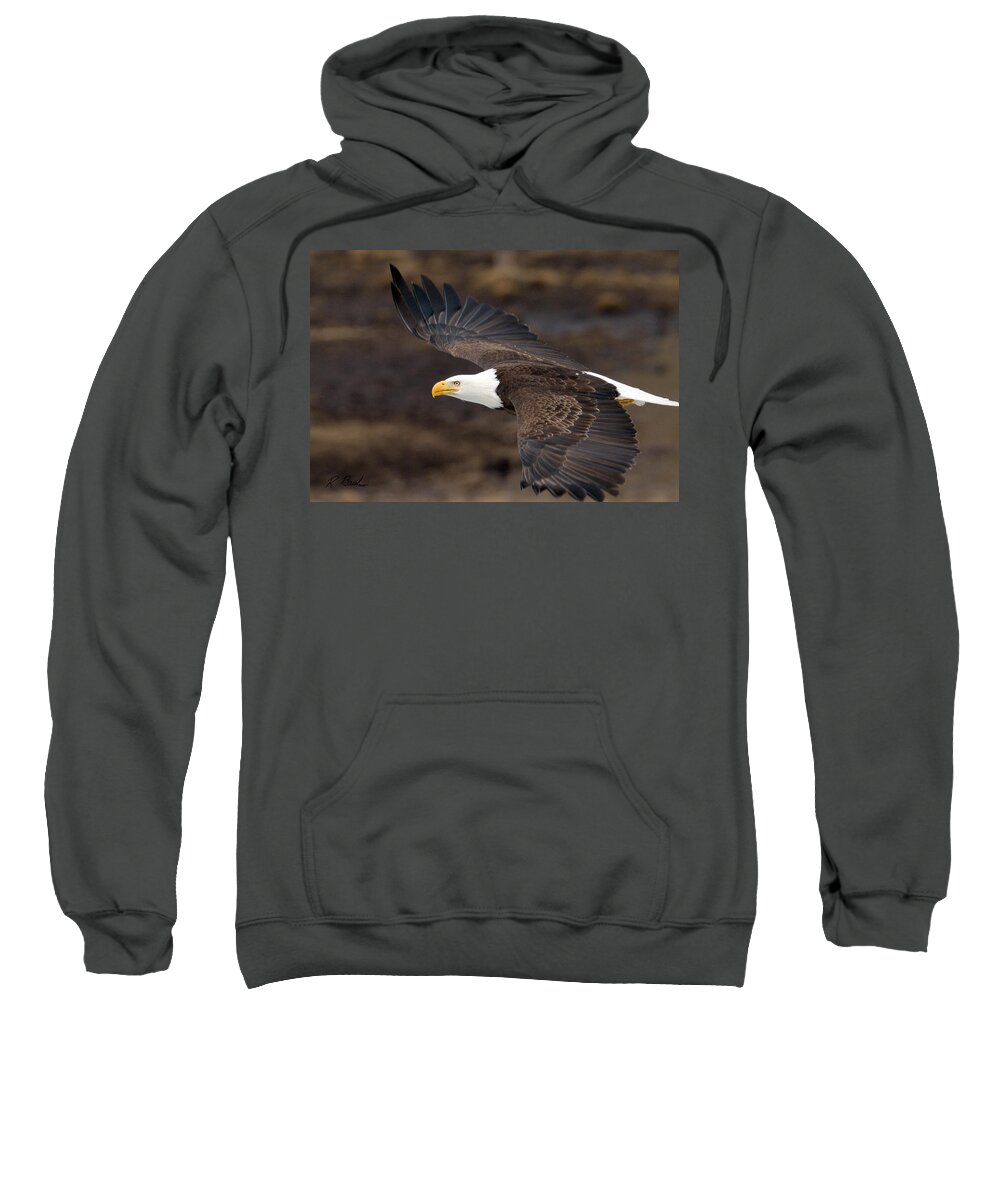 Nature Sweatshirt featuring the photograph Eagle Coming in Hot by R Breslaw