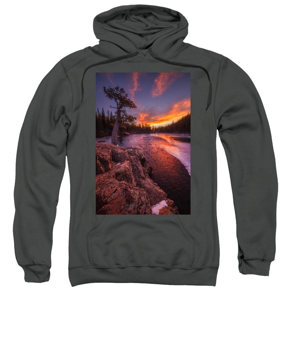 Sunrise Sweatshirt featuring the photograph First Light by Darren White