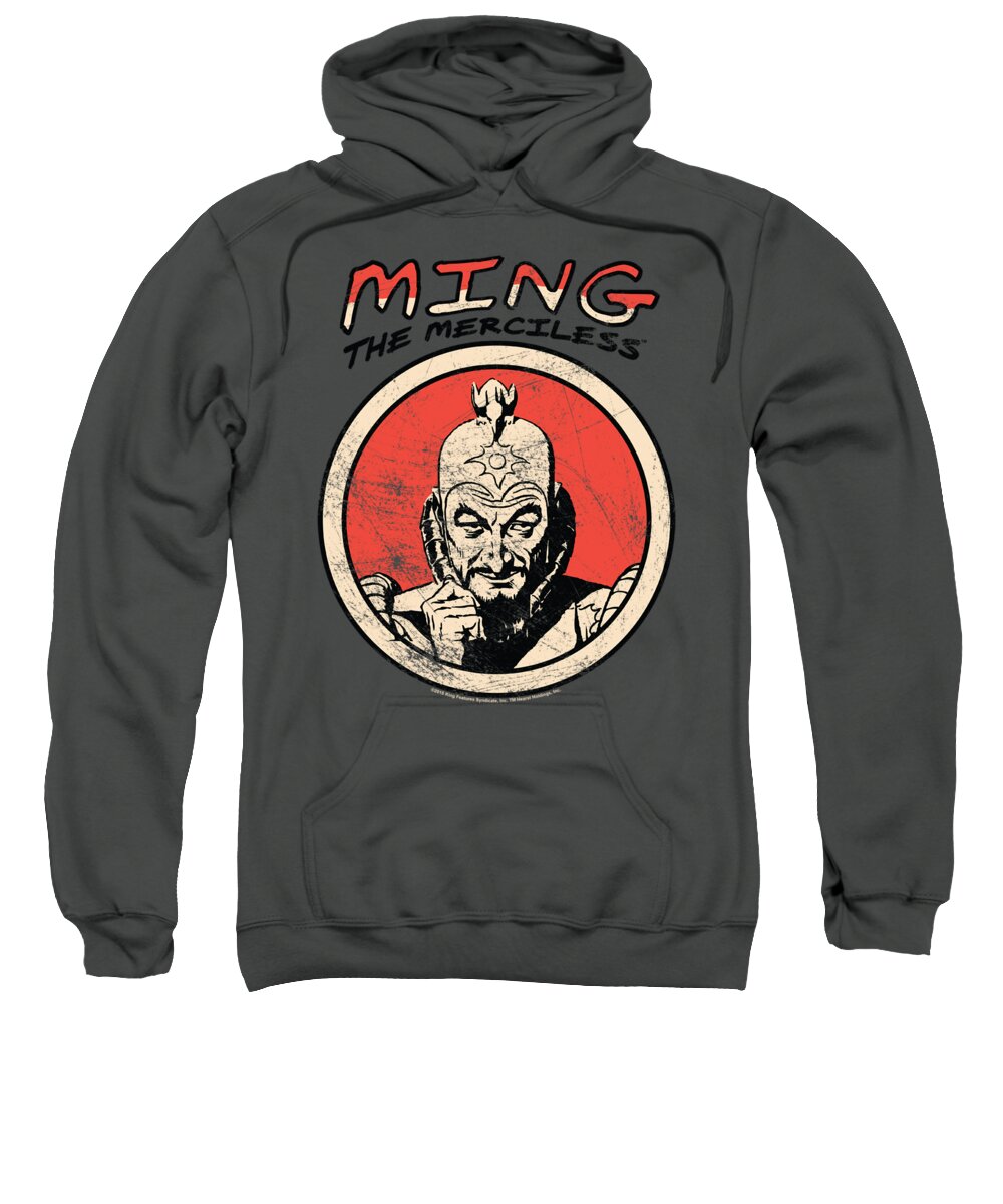  Sweatshirt featuring the digital art Flash Gordon - Ming by Brand A