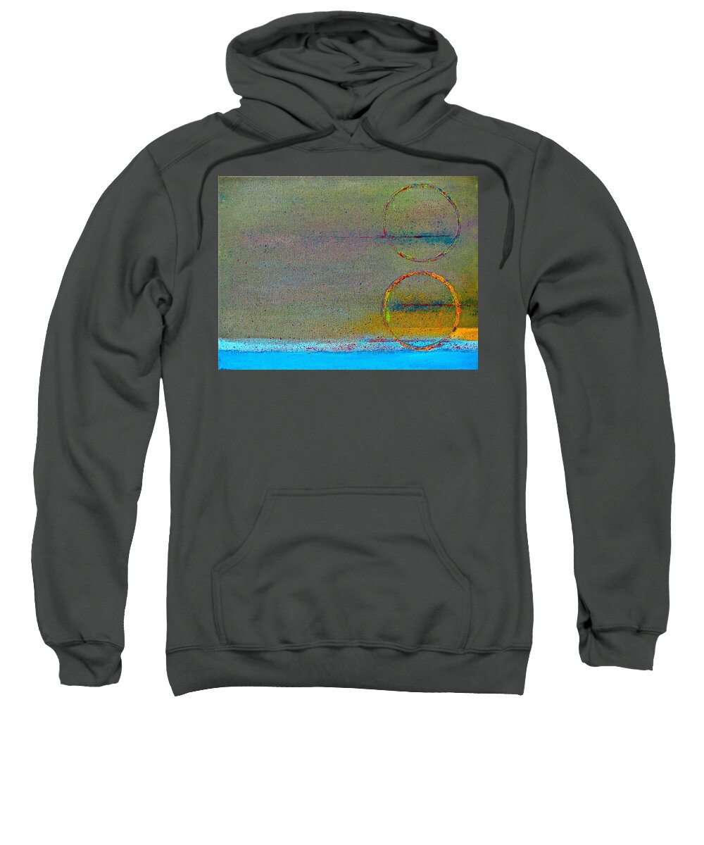 Acrylic Sweatshirt featuring the painting Floating by Artcetera By LizMac