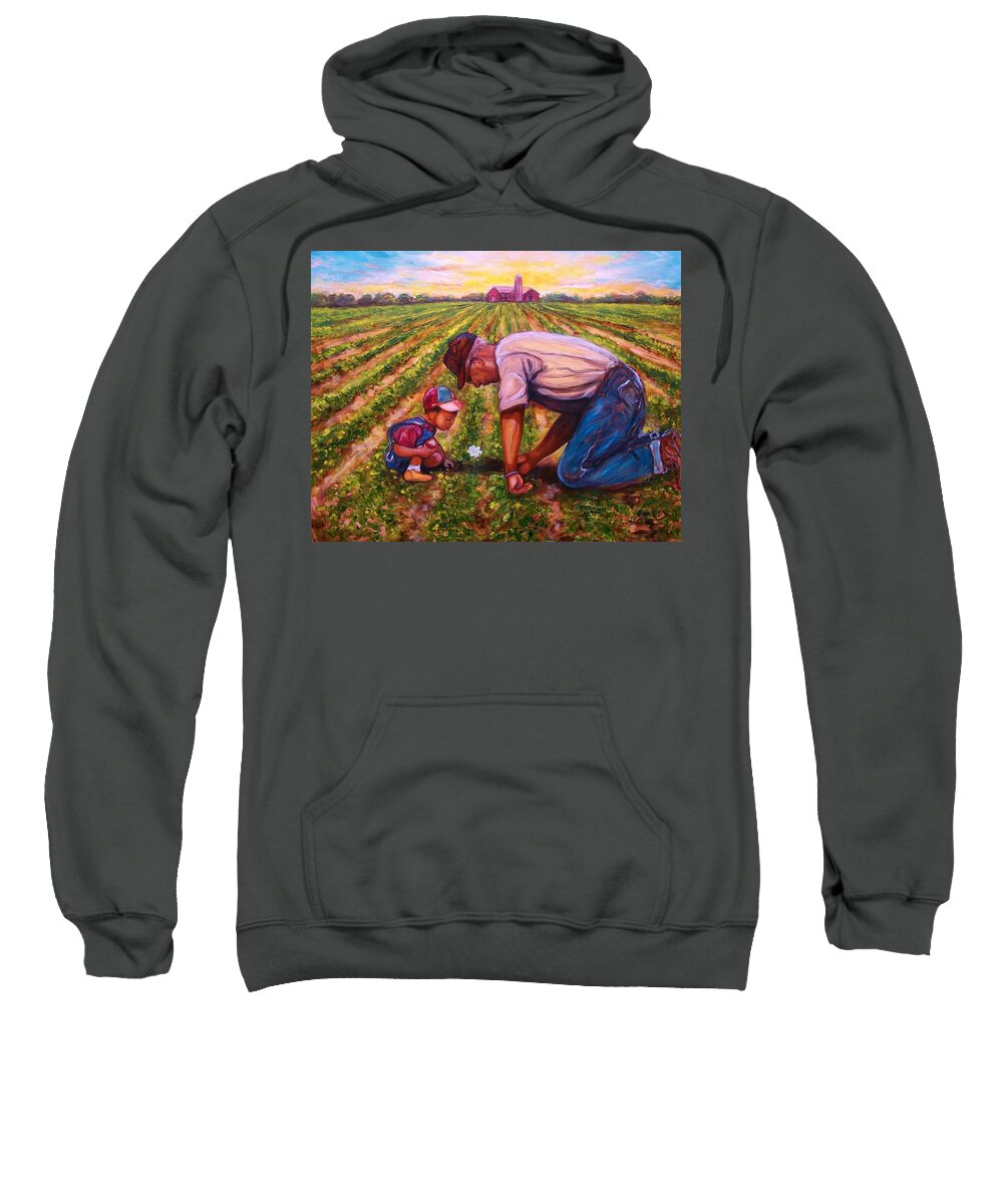 Emery Franklin Sweatshirt featuring the painting Freedom by Emery Franklin