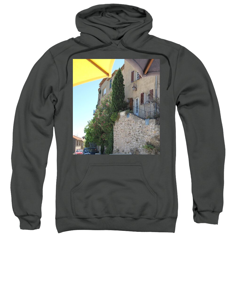 French Village Sweatshirt featuring the photograph French Riviera - Ramatuelle by HEVi FineArt