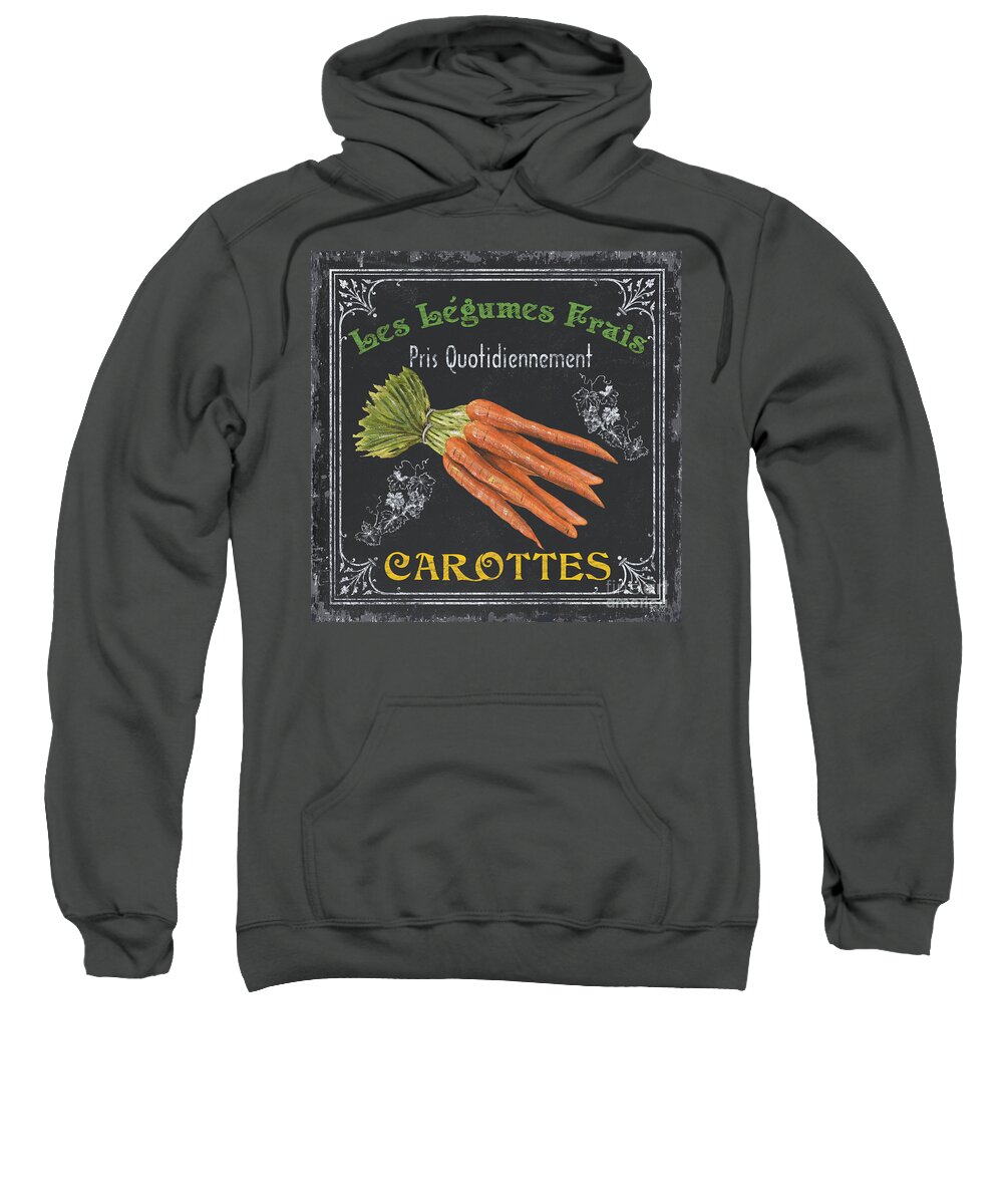 Produce Sweatshirt featuring the painting French Vegetables 4 by Debbie DeWitt
