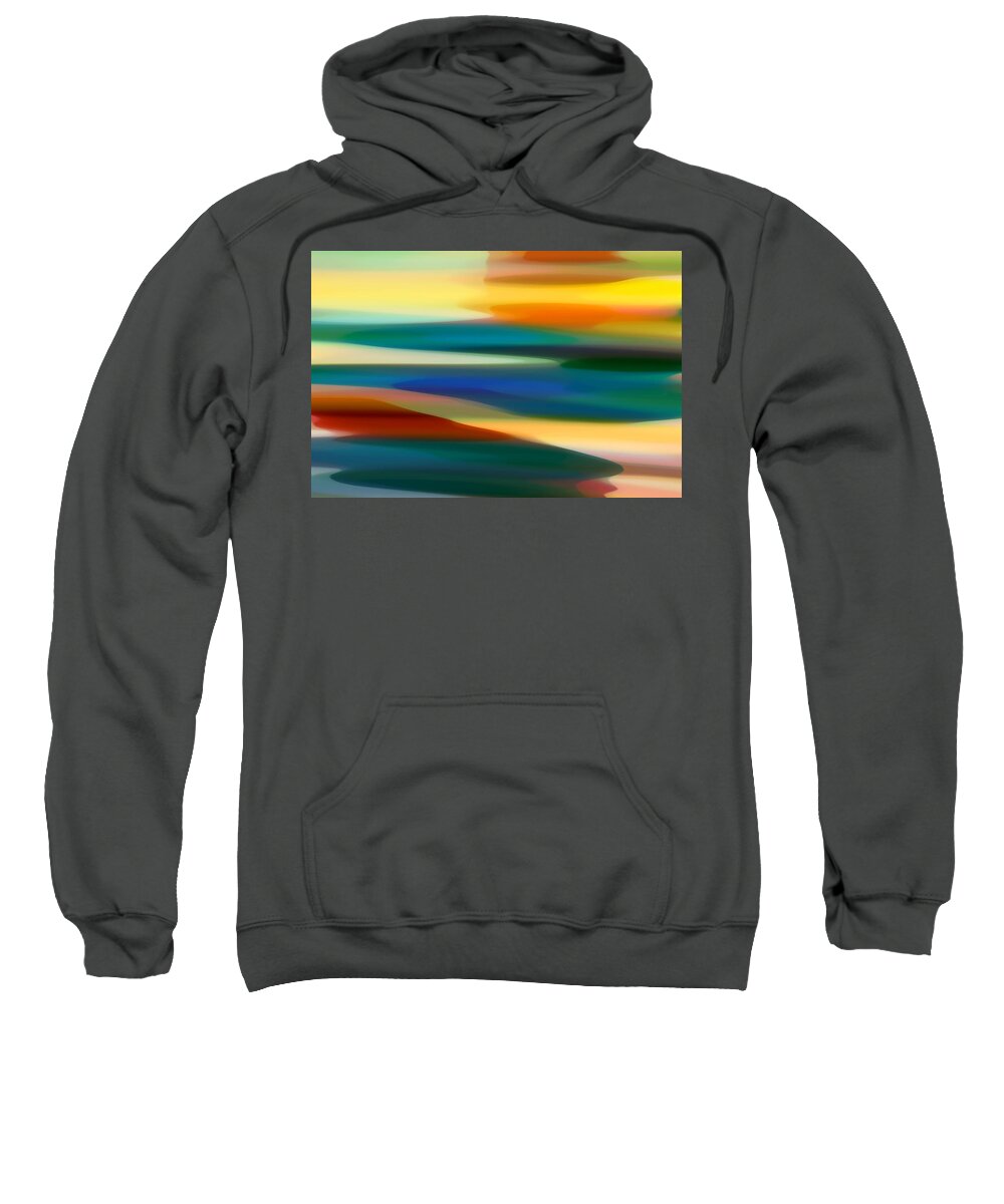 Bold Sweatshirt featuring the painting Fury Seascape 7 by Amy Vangsgard