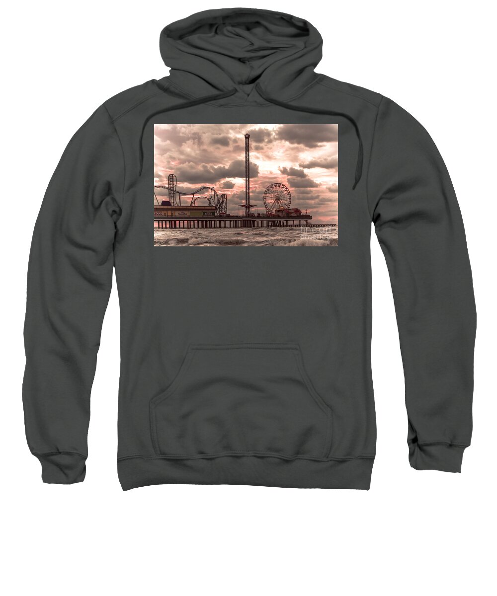 Landscape Sweatshirt featuring the photograph Galveston Island Morning by Robert Frederick