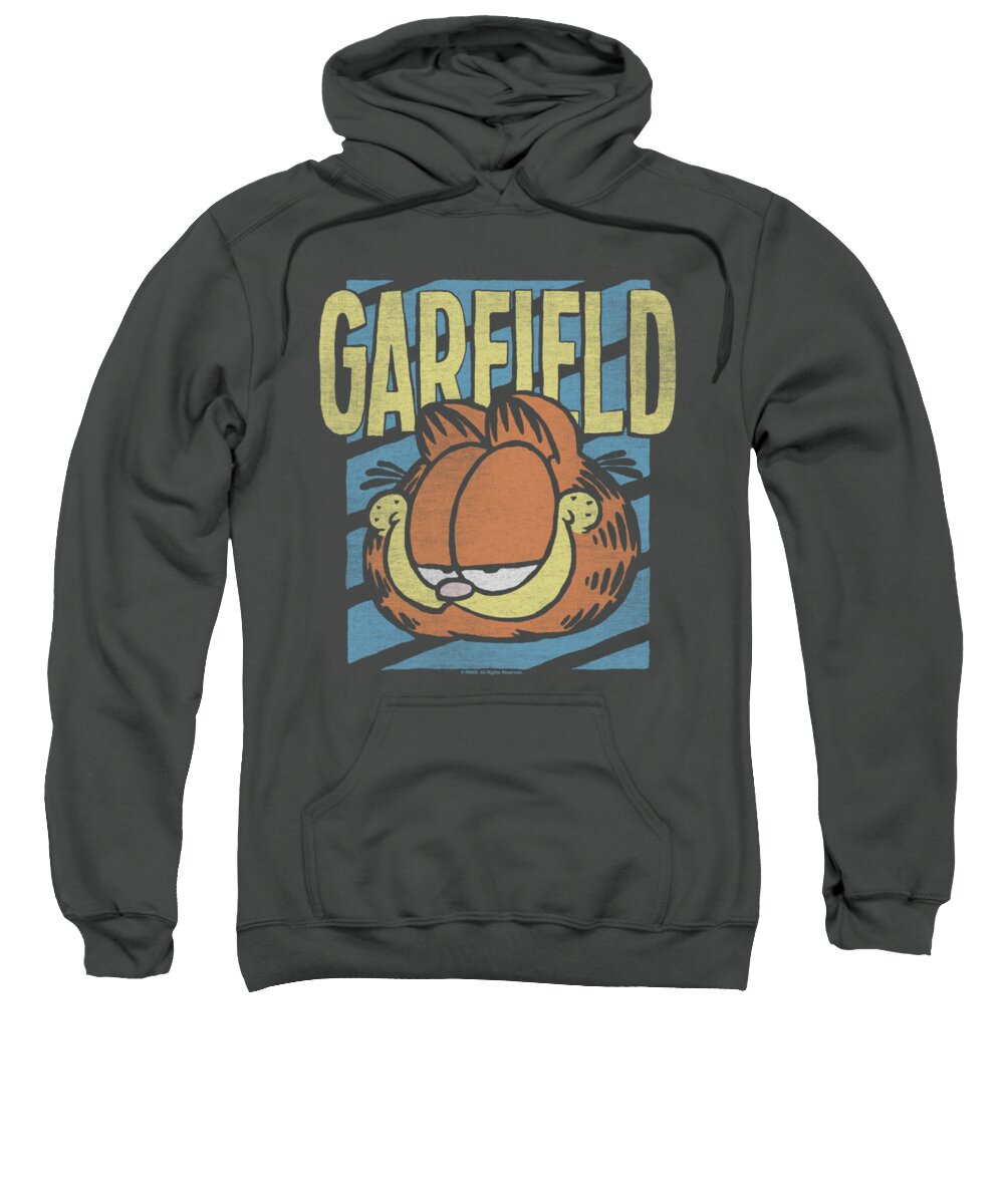 Garfield Sweatshirt featuring the digital art Garfield - Rad Garfield by Brand A
