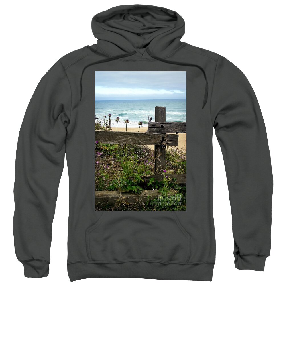 Beach Sweatshirt featuring the photograph Greetings from San Francisco by Ellen Cotton