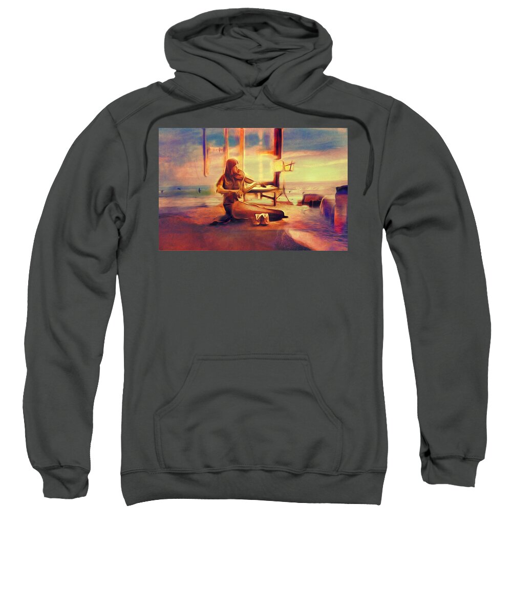 Violin Sweatshirt featuring the photograph Gypsy by Suzy Norris