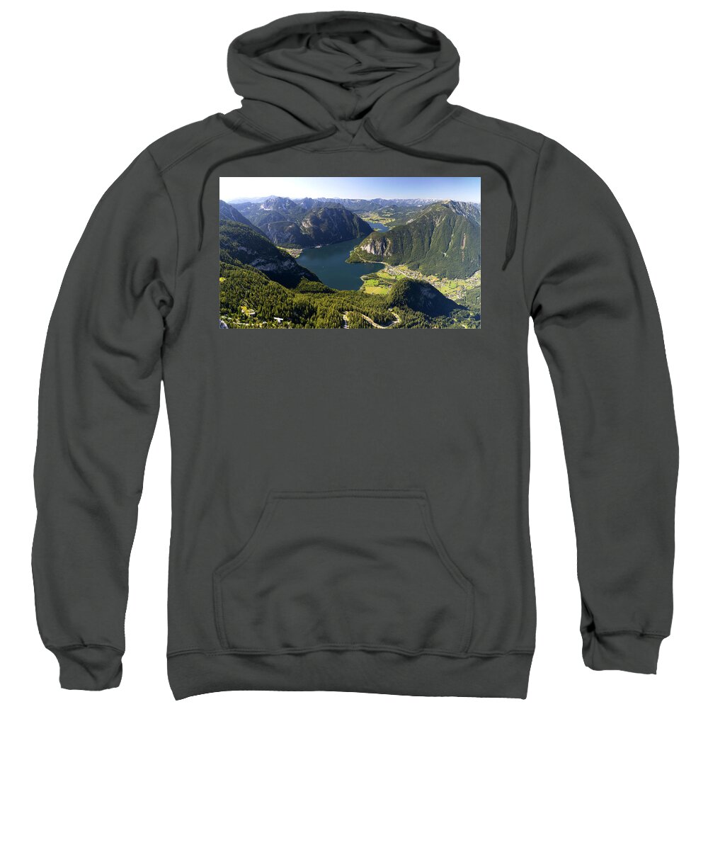 Lake Sweatshirt featuring the photograph Hallstatt Lake Austria by Chevy Fleet