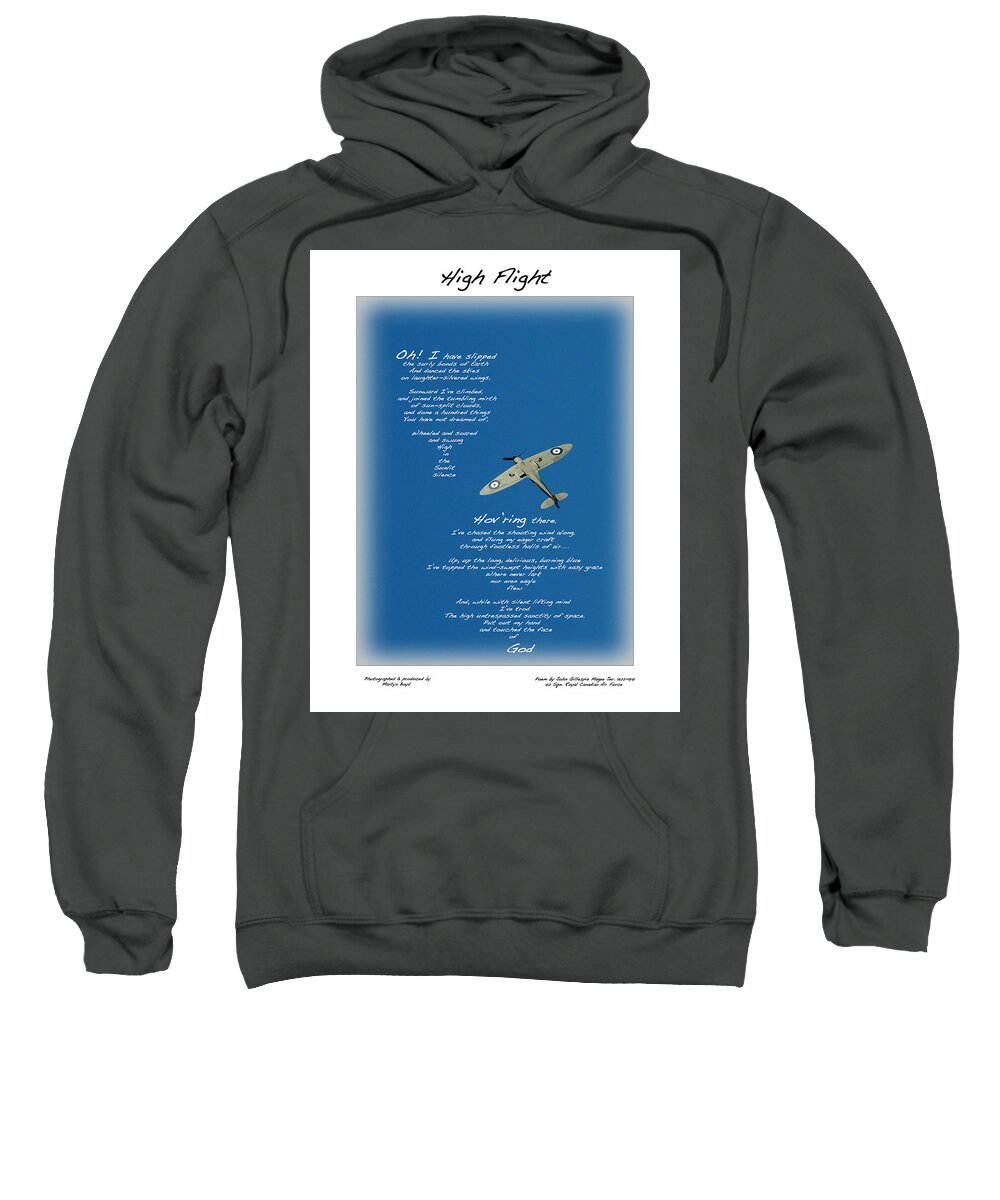 Aviation Sweatshirt featuring the photograph High Flight by Martyn Boyd