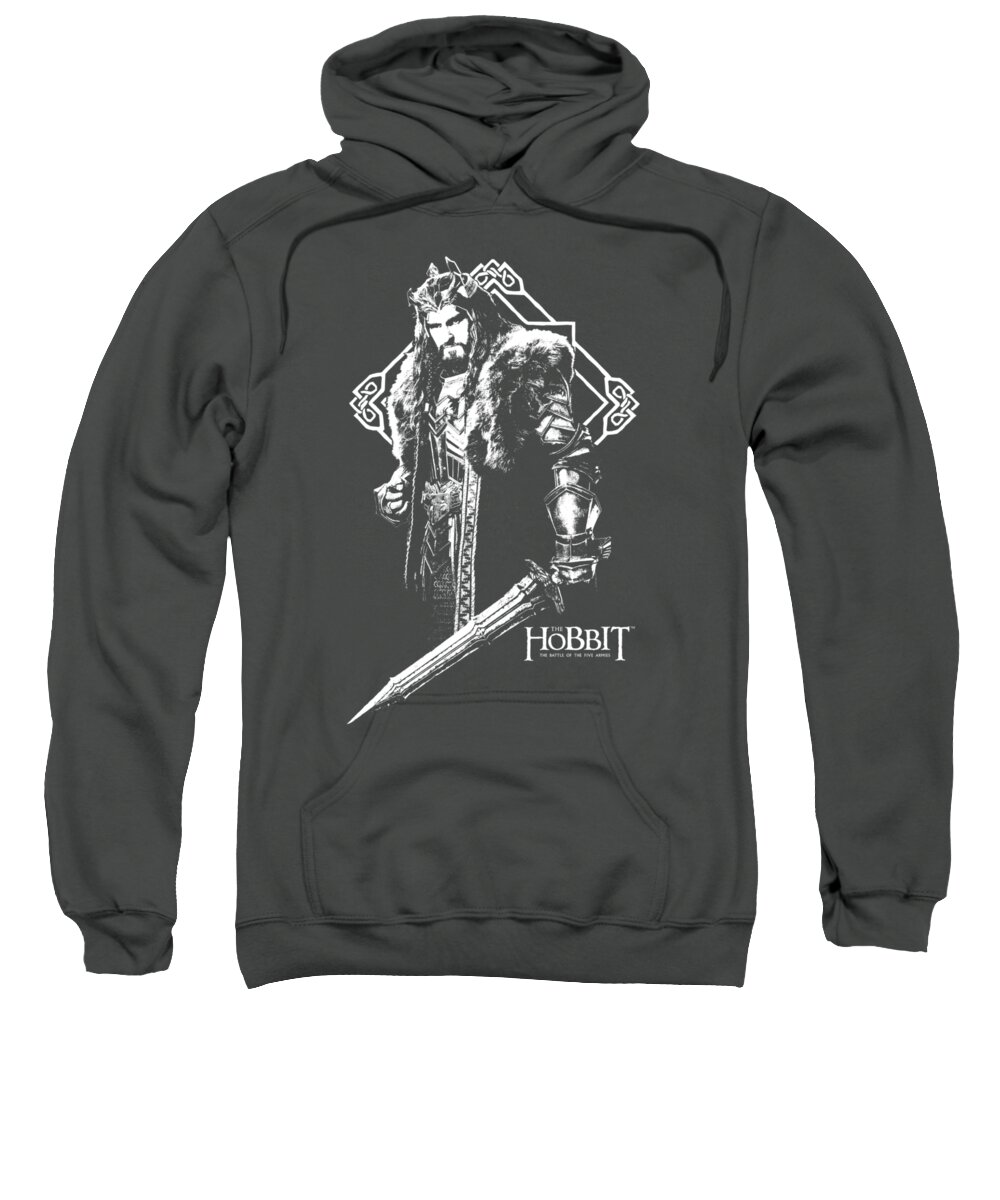  Sweatshirt featuring the digital art Hobbit - King Thorin by Brand A