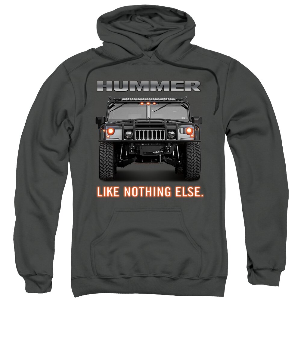 Sweatshirt featuring the digital art Hummer - Like Nothing Else by Brand A