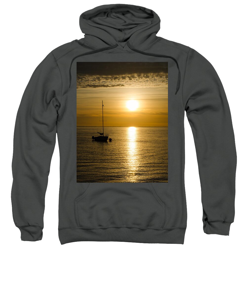 Sea Sweatshirt featuring the photograph I Am Not Afraid by Jordan Blackstone