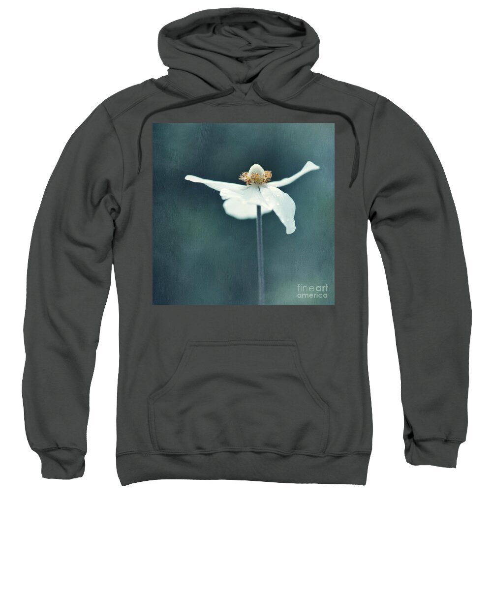 Floral Sweatshirt featuring the photograph If Petals Were Wings by Priska Wettstein