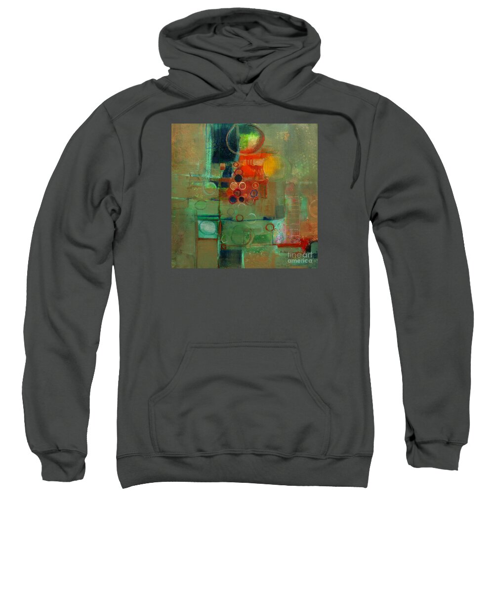 Abstract Sweatshirt featuring the painting Improvisation by Michelle Abrams