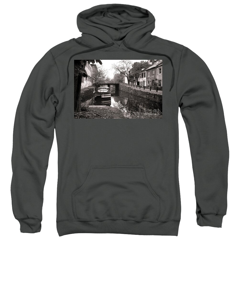 Washington Sweatshirt featuring the photograph In Georgetown by Olivier Le Queinec