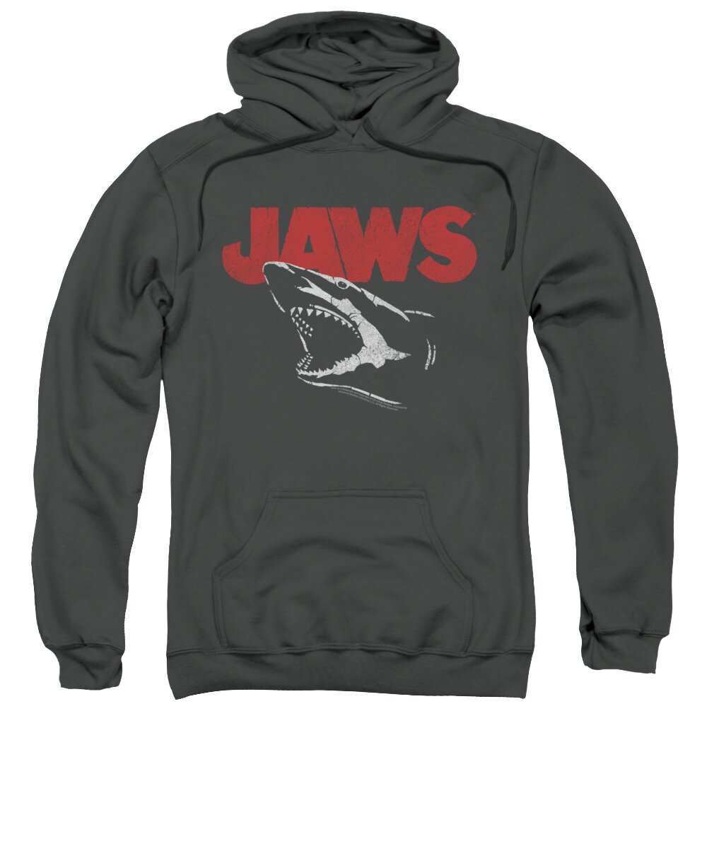 Jaws Sweatshirt featuring the digital art Jaws - Cracked Jaw by Brand A
