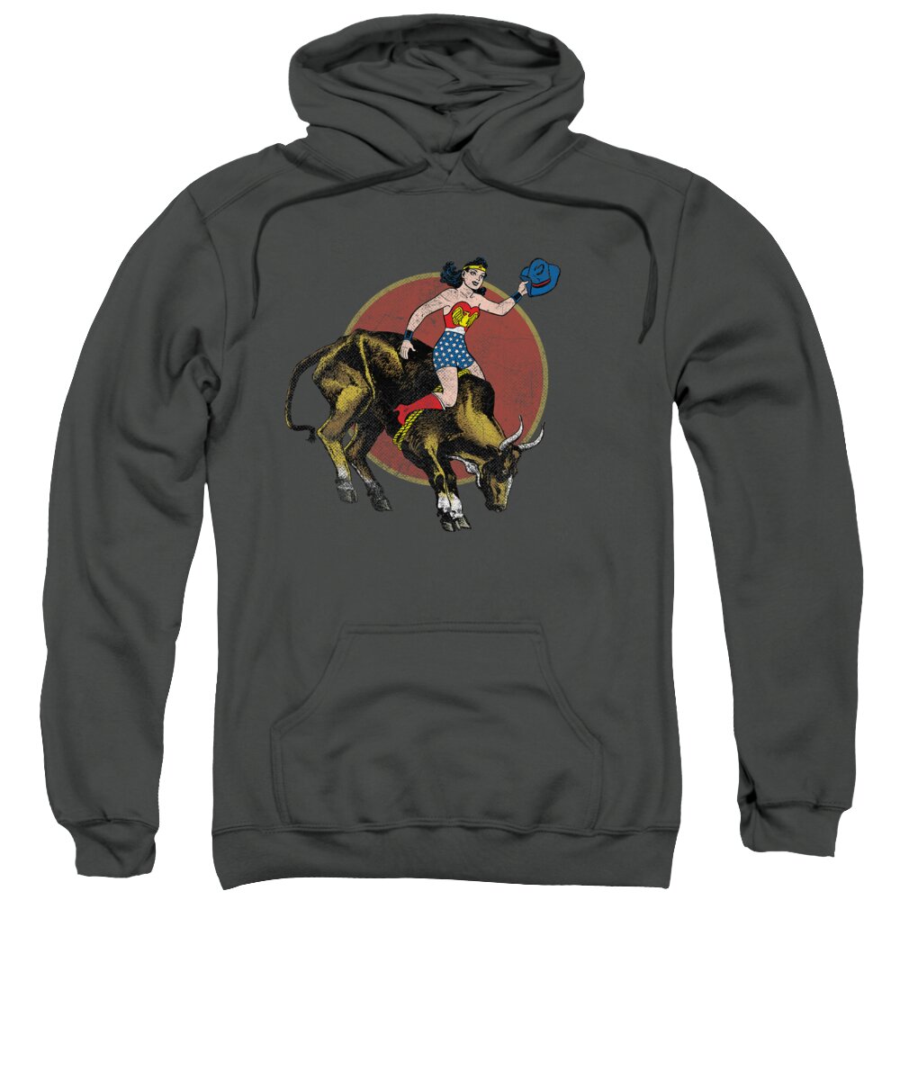  Sweatshirt featuring the digital art Jla - Bull Rider by Brand A