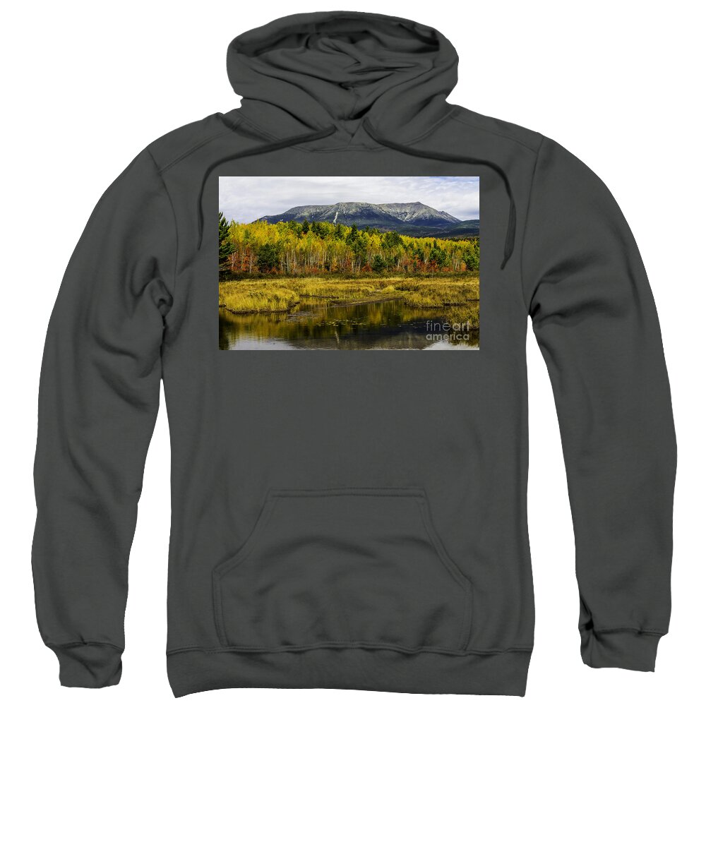 Katahdin Sweatshirt featuring the photograph Katahdin Baxter State Park Maine by Glenn Gordon
