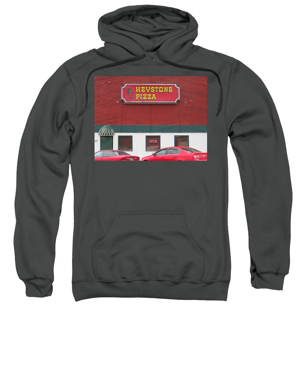 Blurred Sweatshirt featuring the photograph Keystone Pizza by Dart Humeston