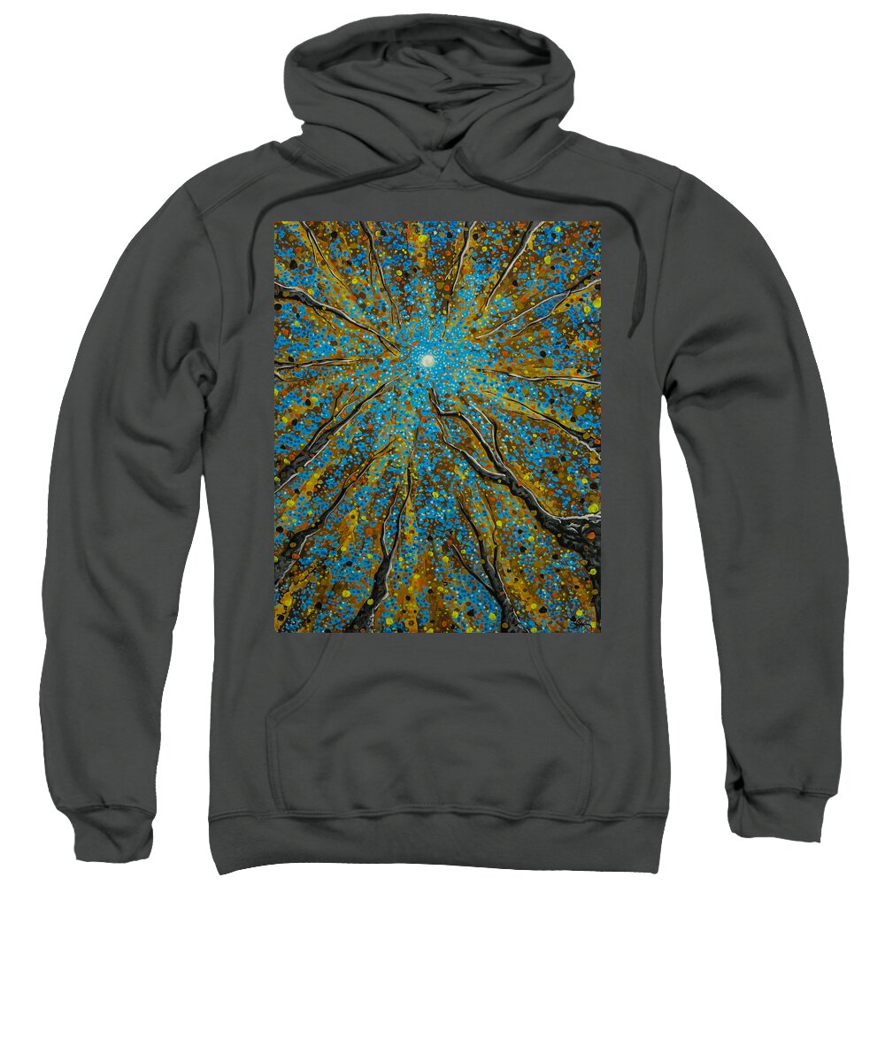 Contemporary Sweatshirt featuring the painting Kingdom Come by Joel Tesch