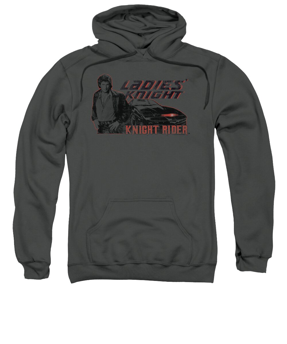 Knight Rider Sweatshirt featuring the digital art Knight Rider - Ladies Knight by Brand A