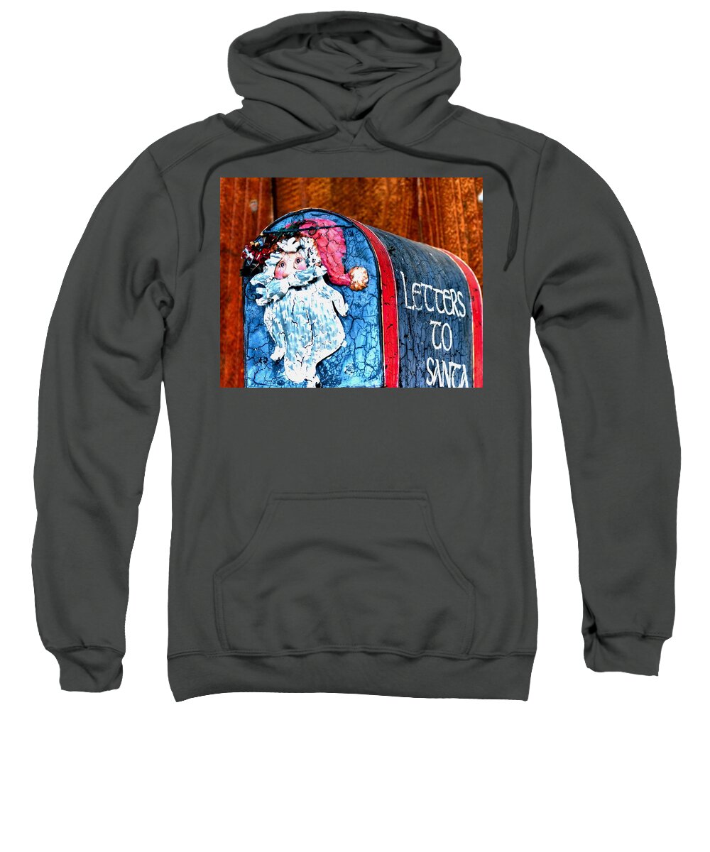 Christmas Sweatshirt featuring the photograph Letters To Santa 20537 by Jerry Sodorff