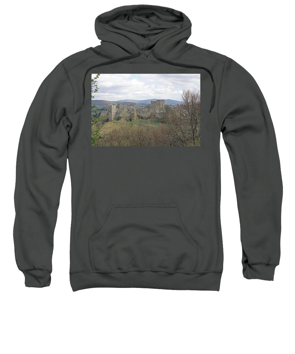 Ludlow Castle Sweatshirt featuring the photograph Ludlow Castle by Tony Murtagh