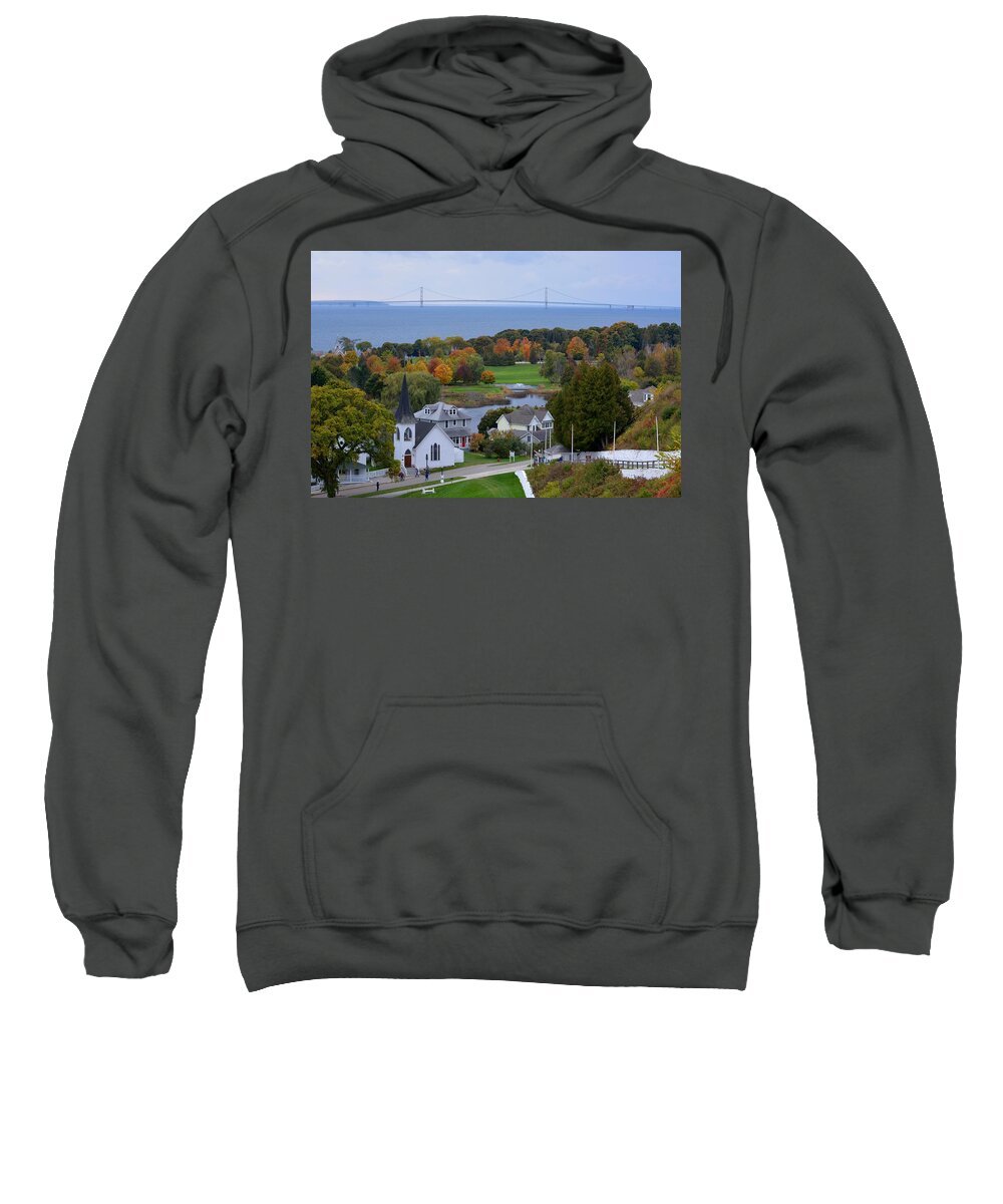 Mackinac Island Sweatshirt featuring the photograph Mackinac Autumn by Keith Stokes