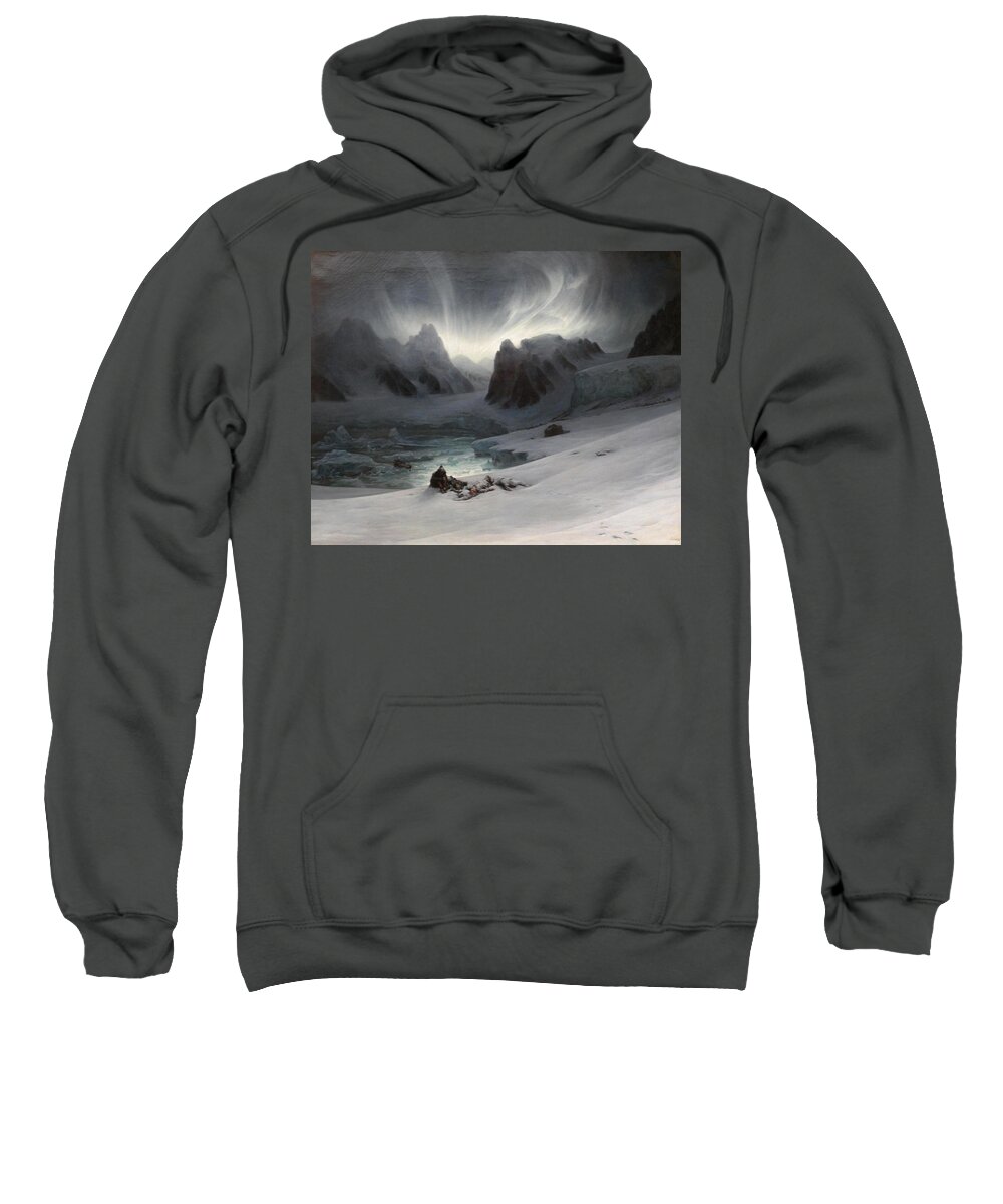 Magdalena Bay Sweatshirt featuring the painting Magdalena Bay by Auguste Francois Biard