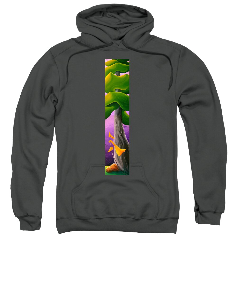 Landscape Sweatshirt featuring the painting Making Space by Richard Hoedl