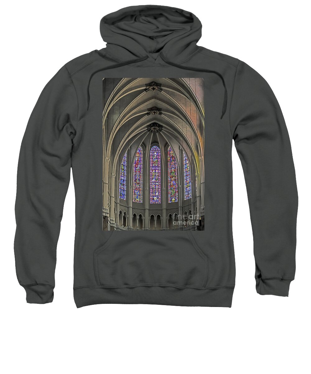 Travel Sweatshirt featuring the photograph Medieval Stained Glass by Elvis Vaughn