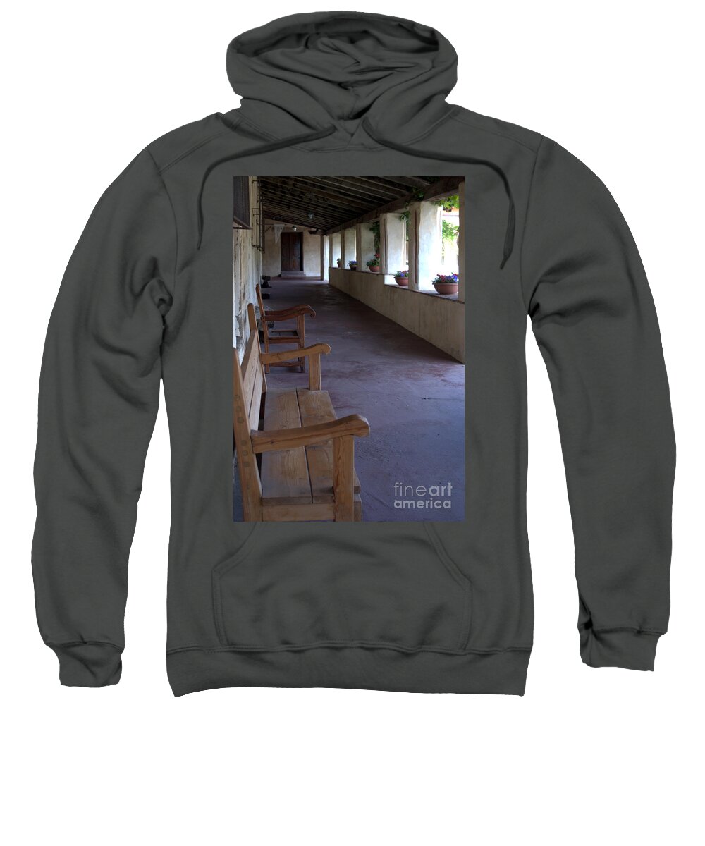 Mission Carmel Sweatshirt featuring the photograph Mission Carmel by John Greco