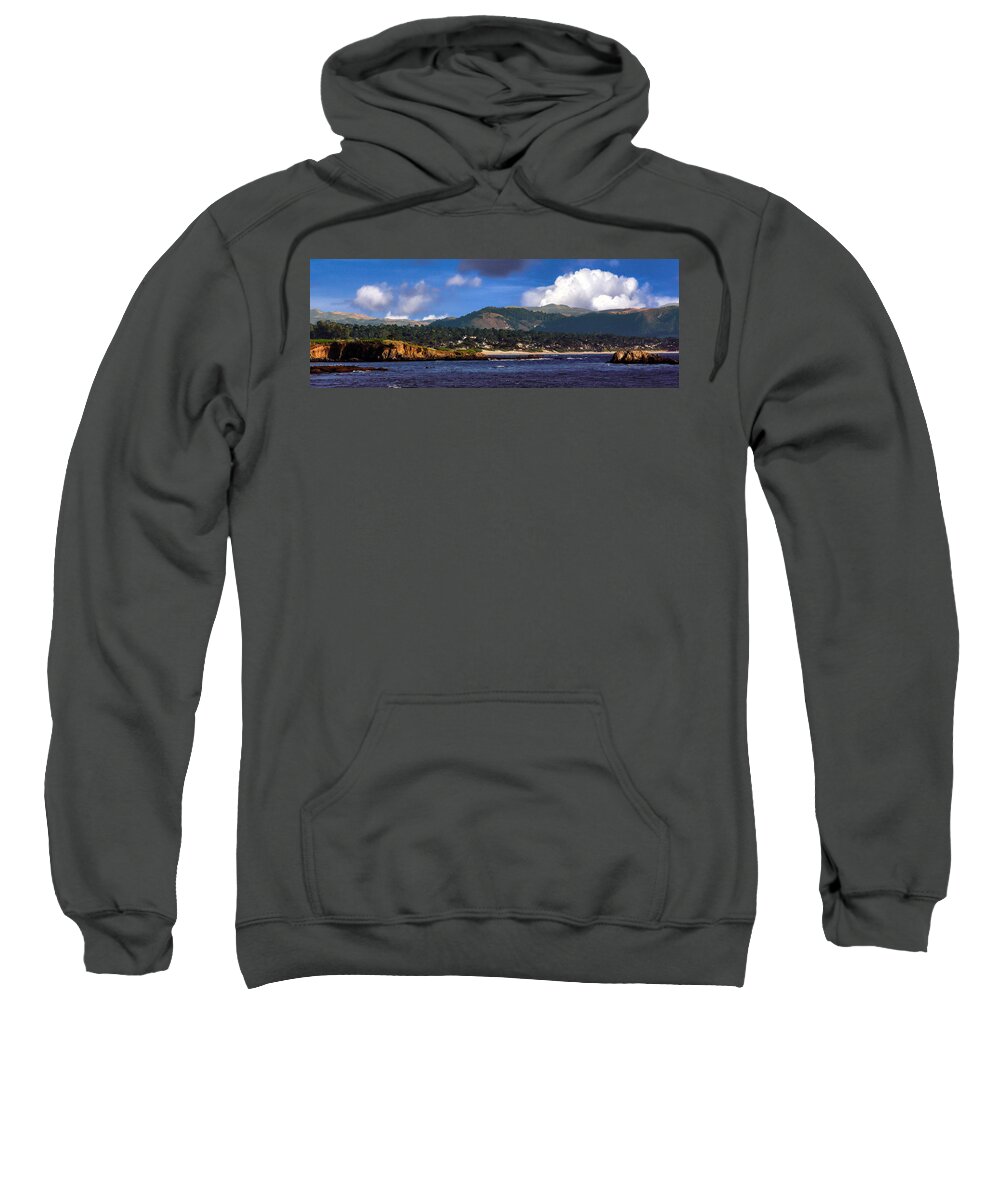 Monterey Bay Sweatshirt featuring the photograph Monterey Bay California by Lynn Bolt