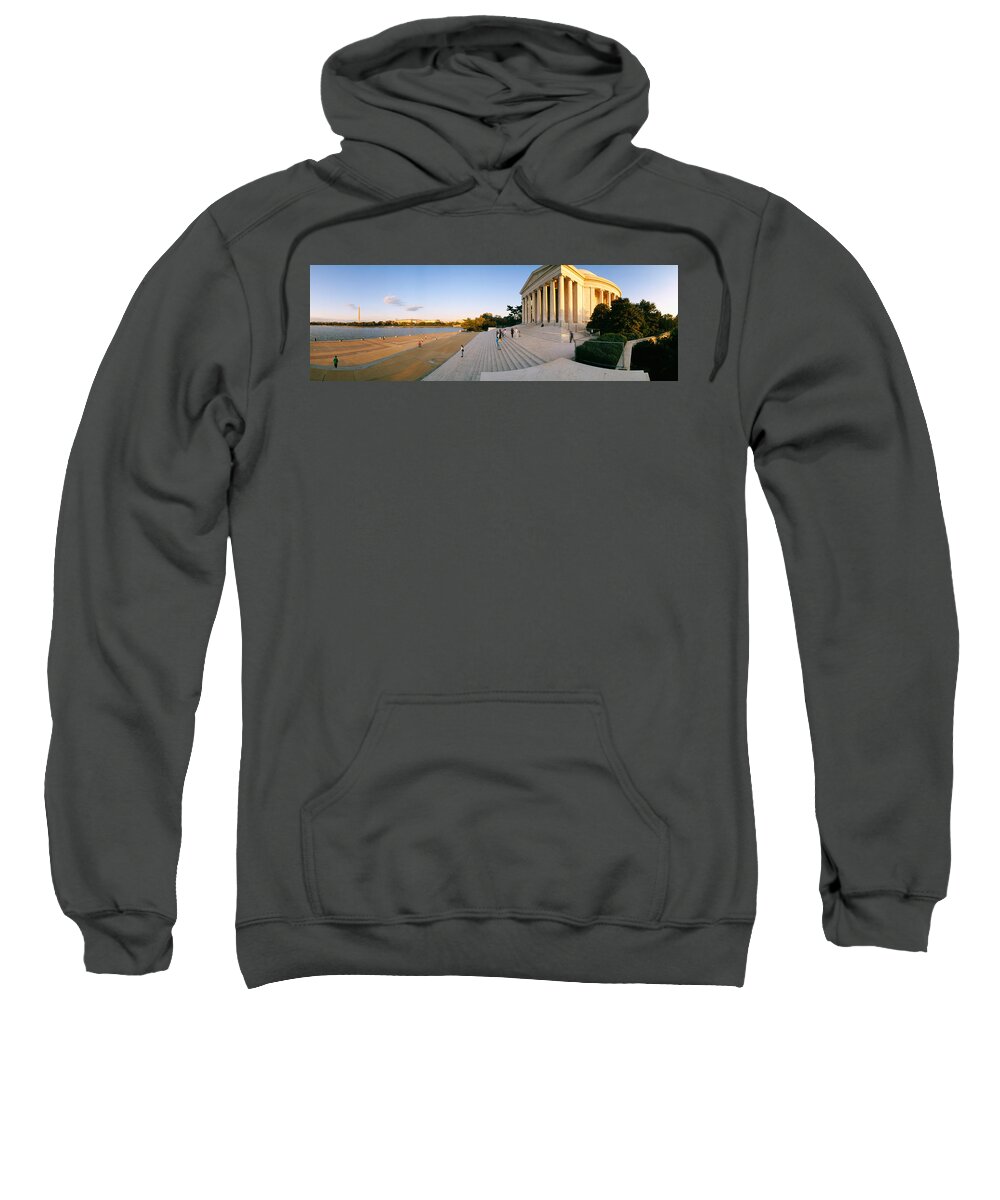 Photography Sweatshirt featuring the photograph Monument At The Riverside, Jefferson by Panoramic Images